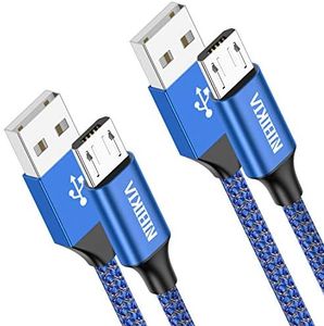 Cable Micro USB Largo,2 Pack[3m+3m] Carga Rápida Android Cable Android Nylon Movil Cables Cargador Compatible con Samsung S7 S6 S5 j7 j5 j3 Tablet Huawei Sony HTC Motorola Nexus LG PS4