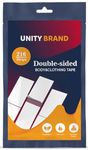 UB Unity Brand 216 Strips Double Sided Tape for Fashion, Clothing and Body Tape | All Day Strength Invisible Dress Tape for women | Gentle to stick on Skin and clothes | Transparent (216 Strips)