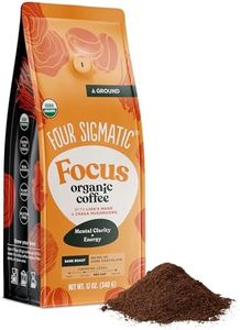 Four Sigmatic Focus Mushroom Coffee | Organic Ground Coffee with Lion's Mane Mushroom and Chaga Mushroom | Nootropic Mushroom Coffee for Better Focus and Immune Support | 12oz Bag