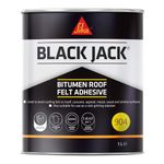 Everbuild Black Jack 904 Roof Felt Adhesive – High Strength – Black – 1 Litre