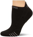 Thorlos Experia Prolite Thin Padded No Show Tab Running Socks, Black on Black, Small