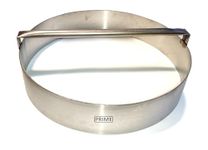 Round Steel Ring Cake Cut Outs Pizza Base Cutter with Handle (9 Inch)