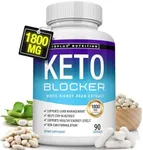 Toplux Keto Blocker Pills White Kidney Bean Extract - 1800 mg Natural Ketosis, Support Keto Diet, for Men Women, 90 Capsules, Supplement