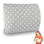 Aolso Cozy Cradle Arm Pillow, Breastfeeding Arm Pillow, Baby Breastfeeding Nursing Pillow, Baby Nursing Head Support Pillow, Breastfeeding and Bottle Feeding Head Support Pillow (Grey Stars)