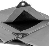 Tough heavy duty waterproof tarpaulin/cover up tarp,260gsm builders sheet,garden +camping (1.5m x 2m)