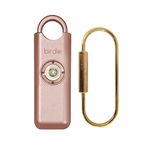 She's Birdie - The Original Personal Safety Alarm for Women by Women - LOUD Siren, Strobe Light and Solid Brass Key Chain in a Variety of Colors (Metallic Rose)