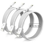 iPhone Charger Cord Lightning Cables, Original 2021 Upgraded [3Pack 6ft] Apple MFi Certified USB A Charging Cable for iPhone 13 12 11 Mini Pro XR Xs Max X SE 8 7 6 Plus iPad iPod AirPods - White