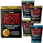 Kona All-Purpose Wood Pellets Variety Pack, Intended for Ninja Woodfire Outdoor Grill, Hickory, Oak, Premium Blend & Sweetwood Blend, 4, 2 lb Resealable Bags