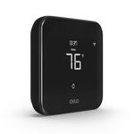 Cielo Smart Thermostat Eco | Supports Conventional Systems up to (2H/2C) & Heat Pumps (4H/2C) | Free C-Wire Adapter | Alexa, Google, Siri Shortcuts, SmartThings, IFTTT | DIY Installation (Black)