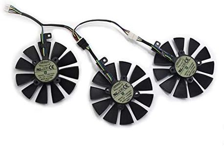 inRobert 87mm T129215SU Graphics Card Cooling Fan for ASUS Strix GTX980Ti/R9390/RX480/RX580 Video Card Cooler (Fan-3pcs)