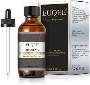 EUQEE Chocolate Fragrance Oil, 2.02 Fl oz Premium Grade Fragrance Essential Oil with Glass Dropper for Diffusers, Soap & Candle Making (60 ml)