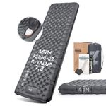 Hikenture 7.3 R-Value Insulated Sleeping Pad, 10cm Thick XL Camping Mattress with Foot Pump, Ultralight Inflatable Sleeping Mat for 4 Seasons, Camping Mat for Outdoor, Backpacking, Hiking(210L x 64W)