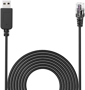 Radar Detector Cable, with USB to RJ11 Plug,for Escort Valentine One Uniden Beltronics Cobra Radar Detector,Replacement Power Cable for Radar Detectors(RJ11-9.84ft)