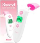 Snomd Forehead and Ear Thermometer 3 in 1 Non-Contact Backlight Body Object Temperature Checking Sensor Touchless Digital Thermometer with Fever Alert