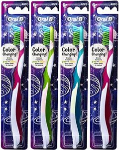 Oral-B Pro-Health Junior CrossAction Galaxy Toothbrush, Ages 6+, Soft - Pack of 4