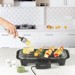 Cello Barbeque Electric Grill Ultra Plus 2000 Watts | Tandoori Maker Indoor Outdoor Non-Stick | On/Off Light Indicator | Portable Black Grill