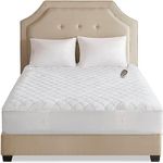 Beautyrest BR55-0672 Heated Microfiber Mattress Pad with 3M Scotchgard, Twin X-Large, White