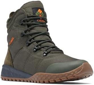 Columbia Men's Fairbanks Omni-Heat Snow Boot, 2024 Deep Olive/Desert Sun, 9