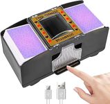 Automatic Card Shuffler Machine,2 Deck Electronic Mixing Card Shuffler Machine Bridge Game, USB+Battery Operated Electric Playing Card Shuffler Automatic Poker Shuffling Machine