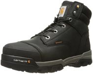 Carhartt Men's Ground Force 6-Inch Black Waterproof Work Boot - Composite Toe, Black Oil Tanned, 10M US - CME6351