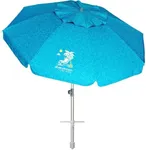 AMMSUN 7ft Heavy Duty High Wind Beach Umbrella with Sand Anchor & Tilt Sun Shelter UV 50+ Protection Outdoor Sunshade Umbrellas Carry Bag for Patio Garden Pool Backyard Teal