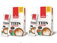 Continental This Cappuccino 3 In 1 Premix Instant Coffee 132G (22G*6 Sachets) (Pack of 2) Carton, Ground