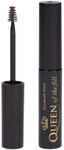 Elizabeth Mott Eyebrow Gel Makeup - Queen of the Fill Brow Tint and Filler - Brush to Fill in Eyebrows and Cover Gray Hairs, Water resistant, Long Lasting - Cruelty Free, Black, 4g