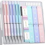 Four Candies Pastel Mechanical Pencil Set - 6PCS 0.5mm&0.7mm Mechanical Pencils with 360PCS HB Lead Refills, 3PCS Erasers and 9PCS Eraser Refills, Cute Mechanical Pencils for Drawing & Writing