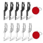 Generic Fire Alarm Test Key, 10 Pack KAC Call Point Test Key for Use with All Versions of The KAC Type Call Points with 2 Keychain