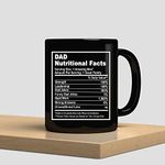 Novelty Mugs Coffee Mug - Dad Nutritional Facts - Daddy Mug, Present for Dad, Birthday Gift, Father's Day Gift, Daddy Life Tea Coffee Cup Mugs Funny Gifts for Men, Women, Him, Her, 11 Oz