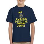 Cloud City 7 Brooklyn Nine Nine Amazing Detective Slash Genius Kid's T-Shirt Navy Blue