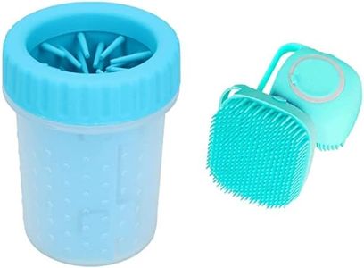 RvPaws Portable Pet Paw Cleaner with Shampoo Dispenser for all Breeds Dogs (Color May Vary) Pack of 2