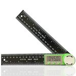 Digital Angle Finder Protractor, 2 in 1 Digital Protractor, 7 Inch/200mm ABS Digital Angle Ruler, High Accuracy Angle Measuring Tool with LCD Display for Woodworking, Carpenter, Construction