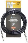 Stagg 20ft. Professional Instrument cable w/mute switch-phone-plug/phone-plug