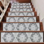 Stair Treads Non Slip for Wooden Steps Indoor, 15 Pack 8" X 30" Self Adhesive Stair Carpet Treads, Reusable Staircase Step Treads Edging Stair Runner for Kids Elders and Dogs, Grey