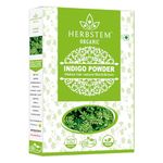 Herbstem Indigo Powder 200g For Hair Black, Triple-Sifted & Microfine, Indigofera Tinctoria Powder for Natural Hair Coloring, 200g