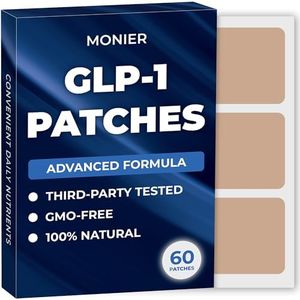MONIER GLP-1 Patches for Women & Men | GLP1 Patch with Berberine, L-Glutamine, Garcinia Cambogia, Resveratrol | 60 Days Supply