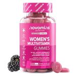 Multivitamin Gummies for Women - 23 Vitamins, Minerals & Probiotics for Women - Marine Collagen, Hyaluronic Acid, Folic Acid, Vitamin D, A, C, B, Biotin & Zinc – 60 Vitamin Gummies - Novomins