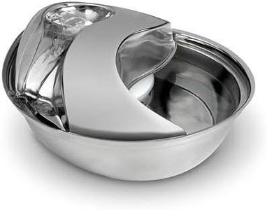 Pioneer Pet Stainless Steel Fountain Raindrop Design, 60oz