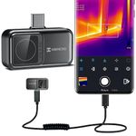 HIKMICRO Mini2 Thermal Imaging Camera for Android, 256 x 192 IR Resolution, 25Hz Refresh Rate, 50° Wide Angle, Infrared Thermal Imager 49,152 Pixels, -20°C to 350°C, USB-C，not for iphone