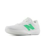 New Balance Men's 996 V5 Pickleball Shoe Indoor Court, White/Green Apple, 8.5 Wide