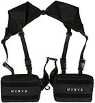 Holanew Unisex Black Chest Rig Bag 