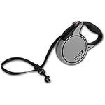 Alcott Kong Terrain Retractable Dog Leash, Small, Grey, 16' Long