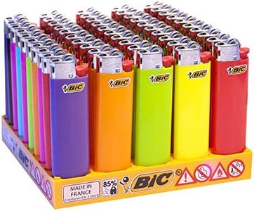50 encendedores Bic colores de piedra delgadas