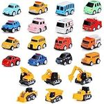 22 Pack Pull Back City Cars and Tru