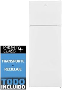 SAUBER - Frigorífico Dos Puertas SERIE 3-2P144-144 x 54 cm - LED - Puertas Reversibles -Capacidad 212 litros - LESS FROST COOLING SYSTEM - ENTREGA EN DOMICILIO Y RETIRADA DEL USADO INCLUIDO
