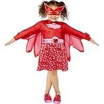 (PKT) (9908860) Child Girls Pink Owlette PJ Masks Costume Dress Costume (3-4yr)