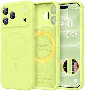 LOVE 3000 Magnetic for iPhone 18 Pro Max Case Silicone, Neon Yellow