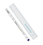 Tattoo Pen Permanent & Microblading Ruler, Skin Marker Pen for Eyebrows (Single Nib)