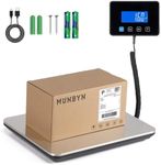 MUNBYN Shipping Scale, 440lb/1.8oz Digital Postal Scale for Packages with Hold/Tare Function, Backlit LCD, Battery & Cable Included, Postage Scale for Small Business, Packages, Luggage, and Home Use